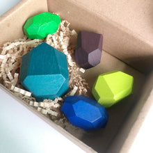 Load image into Gallery viewer, Children Early Teachings Stack Stone Building Blocks Wood Stack Stone Toys