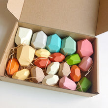 Load image into Gallery viewer, Children Early Teachings Stack Stone Building Blocks Wood Stack Stone Toys