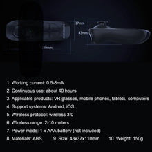 Load image into Gallery viewer, VR SHINECON SC-B03 VR Game Wireless Bluetooth Remote Control Handle Selfie Stick Remote Control Video Playback, SC-B03