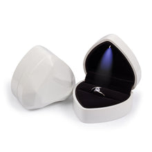 Load image into Gallery viewer, 017015-20 Heart-shaped LED Light Ring Necklace Storage Box without Jewelry, Spec:, Ring(White), Pendant(Pink), Ring(Red), Ring(Gold), Ring(Blue), Ring(Black), Ring(Pink), Pendant(White), Pendant(Red), Pendant(Gold), Pendant(Blue), Pendant(Black)
