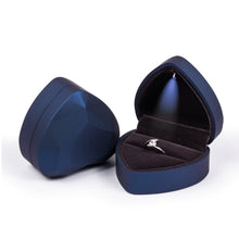 Load image into Gallery viewer, 017015-20 Heart-shaped LED Light Ring Necklace Storage Box without Jewelry, Spec:, Ring(White), Pendant(Pink), Ring(Red), Ring(Gold), Ring(Blue), Ring(Black), Ring(Pink), Pendant(White), Pendant(Red), Pendant(Gold), Pendant(Blue), Pendant(Black)
