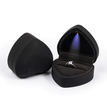 Load image into Gallery viewer, 017015-20 Heart-shaped LED Light Ring Necklace Storage Box without Jewelry, Spec:, Ring(White), Pendant(Pink), Ring(Red), Ring(Gold), Ring(Blue), Ring(Black), Ring(Pink), Pendant(White), Pendant(Red), Pendant(Gold), Pendant(Blue), Pendant(Black)