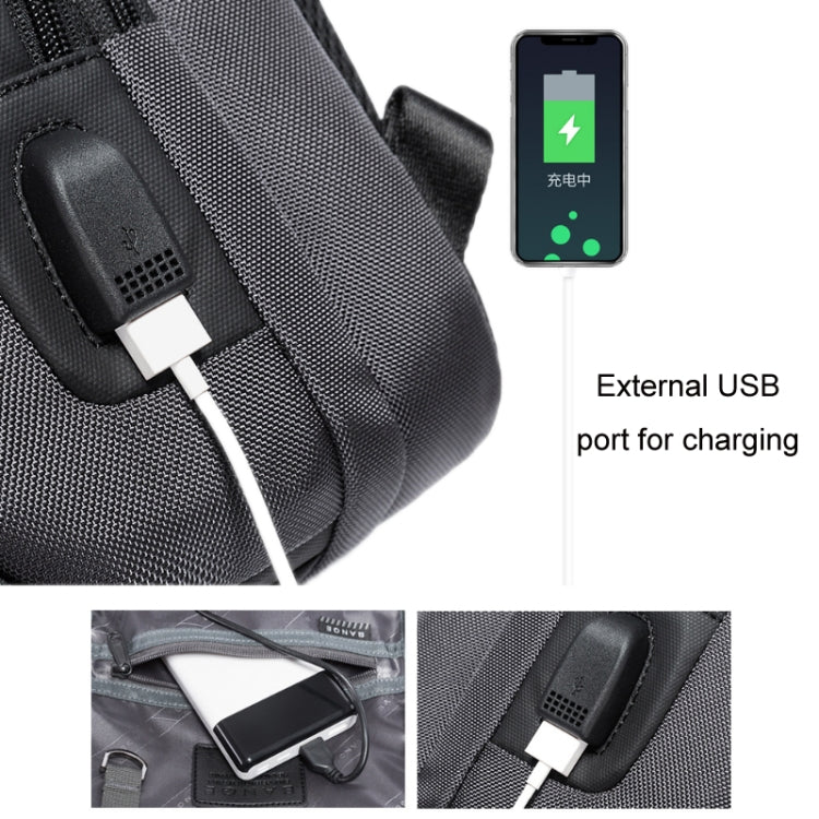 BANGE Fashion Casual Men Messenger Chest Bag