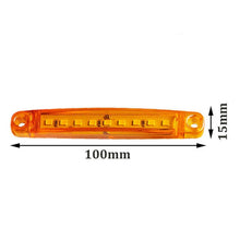 Load image into Gallery viewer, MK-224 10pcs 12-24V Truck Trailer 9LED Side Light Tail Lamp Signal Light, MK-224(Red), MK-224(Yellow), MK-224(White)
