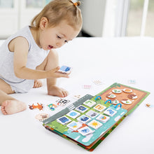 Load image into Gallery viewer, Children Early Teaching Cartoon Intelligence Development Toys Repeatedly Paste Book