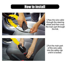 Load image into Gallery viewer, S308 Car Steering Wheel Wire Rope Lock Security Anti-theft Locks, S308 Red, S308 Yellow, S308 Black
