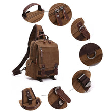 Load image into Gallery viewer, Outdoor Travel Messenger Canvas Chest Bag