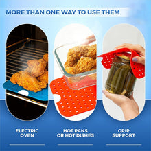 Load image into Gallery viewer, For NINJA DZ201 DZ401 Air Fryers 2pcs Silicone Pad Rectangular Liner
