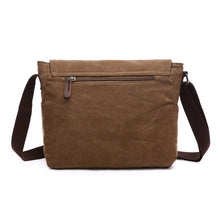 Load image into Gallery viewer, Versatile Canvas Shoulder Messenger Bag Business Computer Bag, Khaki Large, Dark Blue Large, Coffee Large, Black Large, Khaki Medium, Dark Blue Medium, Coffee Medium, Gray Large, Gray Medium, Green Large, Green Medium