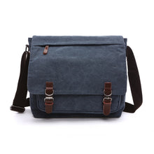 Load image into Gallery viewer, Versatile Canvas Shoulder Messenger Bag Business Computer Bag, Khaki Large, Dark Blue Large, Coffee Large, Black Large, Khaki Medium, Dark Blue Medium, Coffee Medium, Gray Large, Gray Medium, Green Large, Green Medium