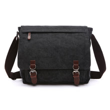 Load image into Gallery viewer, Versatile Canvas Shoulder Messenger Bag Business Computer Bag, Khaki Large, Dark Blue Large, Coffee Large, Black Large, Khaki Medium, Dark Blue Medium, Coffee Medium, Gray Large, Gray Medium, Green Large, Green Medium