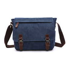 Load image into Gallery viewer, Versatile Canvas Shoulder Messenger Bag Business Computer Bag, Khaki Large, Dark Blue Large, Coffee Large, Black Large, Khaki Medium, Dark Blue Medium, Coffee Medium, Gray Large, Gray Medium, Green Large, Green Medium