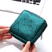 Load image into Gallery viewer, XH8214 Portable Sanitary Napkin Storage Bag Large Capacity Waterproof Coin Bag, XH8214 Plant Green, XH8214 Black, XH8214 Fluorescence, XH8214 Sky Blue, XH8214 Cherry Pink, XH8214 Apricot