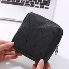 Load image into Gallery viewer, XH8214 Portable Sanitary Napkin Storage Bag Large Capacity Waterproof Coin Bag, XH8214 Plant Green, XH8214 Black, XH8214 Fluorescence, XH8214 Sky Blue, XH8214 Cherry Pink, XH8214 Apricot