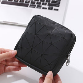 XH8214 Portable Sanitary Napkin Storage Bag Large Capacity Waterproof Coin Bag, XH8214 Plant Green, XH8214 Black, XH8214 Fluorescence, XH8214 Sky Blue, XH8214 Cherry Pink, XH8214 Apricot