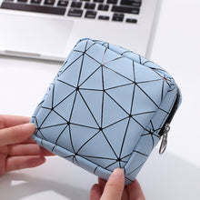 Load image into Gallery viewer, XH8214 Portable Sanitary Napkin Storage Bag Large Capacity Waterproof Coin Bag, XH8214 Plant Green, XH8214 Black, XH8214 Fluorescence, XH8214 Sky Blue, XH8214 Cherry Pink, XH8214 Apricot