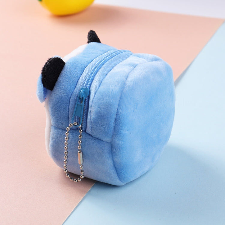 2pcs Children Cartoon Plush Three-dimensional Key Coin Purse, Panda, Shy Rabbit, Strawberry Rabbit, Shy Bear, Yellow Duckling, Chick, Black Rabbit, Red Strawberry, Red Cat Eagle, Blue Panda, Ladybug, Frog