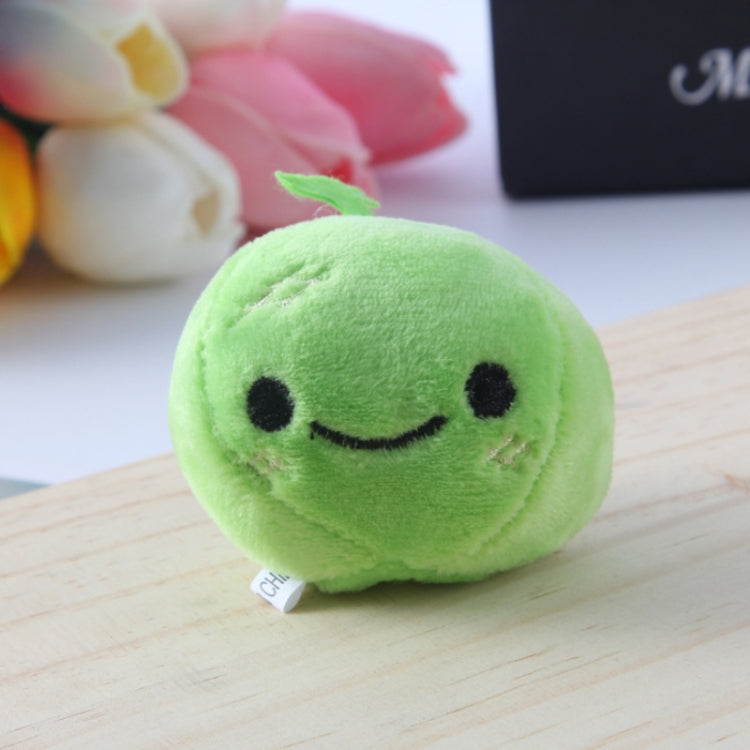 5pcs Cute Fruit And Vegetable Plush Bag Pendant Key Chain