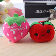 Load image into Gallery viewer, 5pcs Cute Fruit And Vegetable Plush Bag Pendant Key Chain