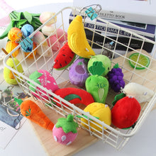 Load image into Gallery viewer, 5pcs Cute Fruit And Vegetable Plush Bag Pendant Key Chain
