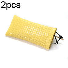 Load image into Gallery viewer, D8649-240 2pcs PU Leather Bullet Portable Waterproof Glasses Storage Bag