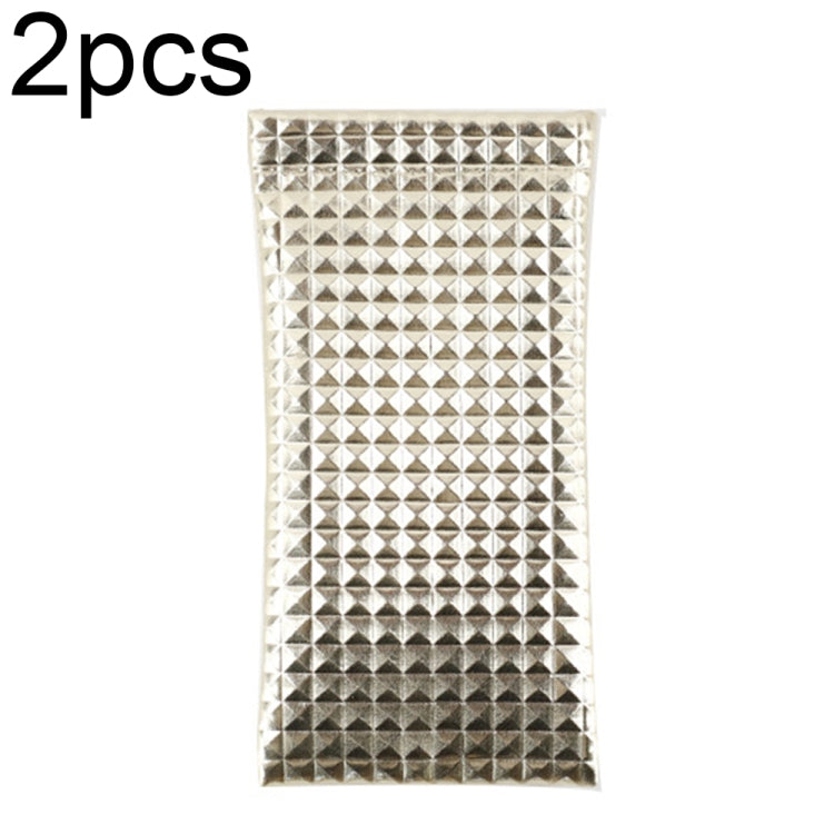 D8649-240 2pcs PU Leather Bullet Portable Waterproof Glasses Storage Bag