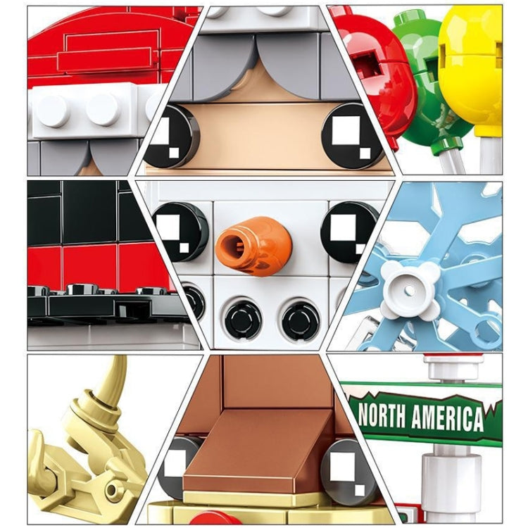 Christmas Theme Building Blocks Small Particles Puzzle Toy