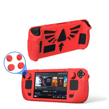 Load image into Gallery viewer, For Steam Deck V V4-1 Silicone Non-slip Protective Case for Pocket Consoles with Holder Function, V4-1(Green), V4-1(Blue), V4-1Black), V4-1(Red)