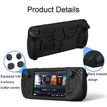 Load image into Gallery viewer, For Steam Deck V V4-1 Silicone Non-slip Protective Case for Pocket Consoles with Holder Function, V4-1(Green), V4-1(Blue), V4-1Black), V4-1(Red)