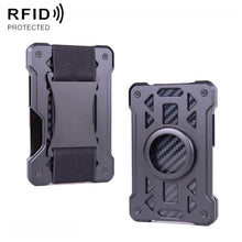 Load image into Gallery viewer, For AirTag 2nd Gen / AirTag 1st Gen Card Holder Metal Anti-Theft RFID Wallet, ak-4 A Black, ak-4 A Blue, ak-4 A  Silver, ak-4 A  Gray, ak-4 B  Black, ak-4 B Silver, ak-4 B Blue, ak-4 B Gray
