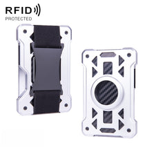 Load image into Gallery viewer, For AirTag 2nd Gen / AirTag 1st Gen Card Holder Metal Anti-Theft RFID Wallet, ak-4 A Black, ak-4 A Blue, ak-4 A  Silver, ak-4 A  Gray, ak-4 B  Black, ak-4 B Silver, ak-4 B Blue, ak-4 B Gray