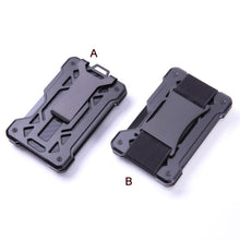 Load image into Gallery viewer, For AirTag 2nd Gen / AirTag 1st Gen Card Holder Metal Anti-Theft RFID Wallet, ak-4 B  Black, ak-4 B Silver, ak-4 B Blue, ak-4 B Gray, ak-4 A Black, ak-4 A Blue, ak-4 A  Silver, ak-4 A  Gray