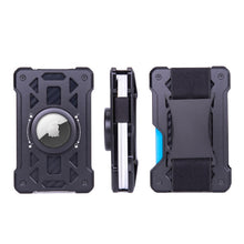 Load image into Gallery viewer, For AirTag 2nd Gen / AirTag 1st Gen Card Holder Metal Anti-Theft RFID Wallet, ak-4 A Black, ak-4 A Blue, ak-4 A  Silver, ak-4 A  Gray, ak-4 B  Black, ak-4 B Silver, ak-4 B Blue, ak-4 B Gray