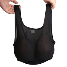 Load image into Gallery viewer, CD Crossdressing Silicone Fake Breast Vest Underwear, AA+XS 400g, A+S 500g, B+M 600g, C+L 800g, D+XL 1000g, DD+XXL 1200g, E+XXXL 1400g, EE+XXXXL 1600g