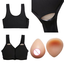 Load image into Gallery viewer, CD Crossdressing Silicone Fake Breast Vest Underwear, AA+XS 400g, A+S 500g, B+M 600g, C+L 800g, D+XL 1000g, DD+XXL 1200g, E+XXXL 1400g, EE+XXXXL 1600g