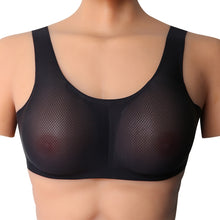 Load image into Gallery viewer, CD Crossdressing Silicone Fake Breast Vest Underwear, AA+XS 400g, A+S 500g, B+M 600g, C+L 800g, D+XL 1000g, DD+XXL 1200g, E+XXXL 1400g, EE+XXXXL 1600g