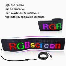 Load image into Gallery viewer, Car LED Flexible Display Cell Phone APP Control Bluetooth Connection, S1664RGB 390x107mm, S1696RGB 672x122mm, S3264RGB 390x187mm, S3296RGB 672x218mm