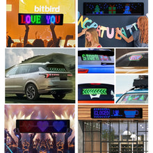 Load image into Gallery viewer, Car LED Flexible Display Cell Phone APP Control Bluetooth Connection, S1664RGB 390x107mm, S1696RGB 672x122mm, S3264RGB 390x187mm, S3296RGB 672x218mm