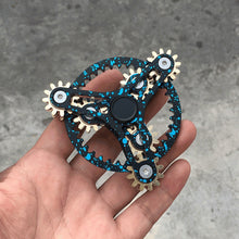 Load image into Gallery viewer, Linkage Fidget Spinner Decompression Toy, Four Gear Upgraded Version Ink(Blue), Four Gear(Silver), Four Gear(Black), Four Gear Upgraded Version(Black), Four Gear Upgraded Version(Silver)