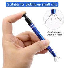 Load image into Gallery viewer, 2pcs IC Chip Picker Electronic Component Parts Picker Capacitor IC Grabber Clips, 2pcs Red, 2pcs Dark Brown, 2pcs Blue, 2pcs Black, 2pcs Gold, 2pcs Silver