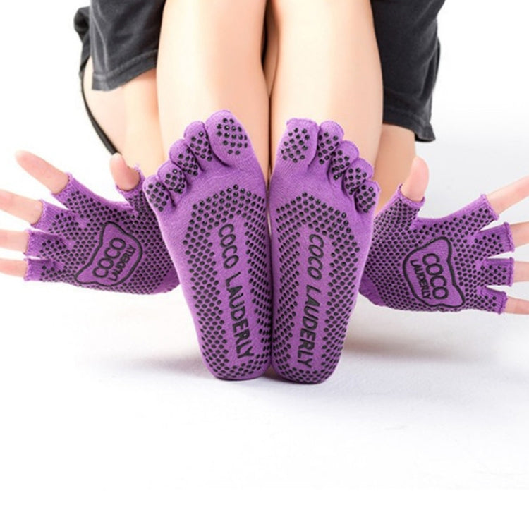 Non-slip Open Finger Yoga Sports Gloves+Five Finger Yoga Socks Set, Gloves+Socks Red, Gloves+Socks Purple, Gloves+Socks Blue, Gloves+Socks Open Toe Black, Gloves+Socks Open Toe Gray, Gloves+Socks Open Toe Red, Gloves+Socks Open Toe Purple              ...