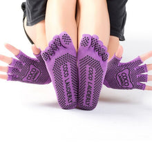 Load image into Gallery viewer, Non-slip Open Finger Yoga Sports Gloves+Five Finger Yoga Socks Set, Gloves+Socks Red, Gloves+Socks Purple, Gloves+Socks Blue, Gloves+Socks Open Toe Black, Gloves+Socks Open Toe Gray, Gloves+Socks Open Toe Red, Gloves+Socks Open Toe Purple              ...