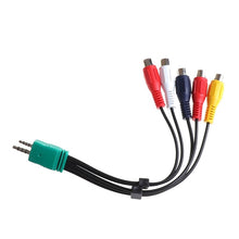 Load image into Gallery viewer, for Samsung 3.5+2.5 to 5RCA Double-head LCD TV AV Cable Component Signal Cable, 20cm 3.5+2.5 to 5RCA