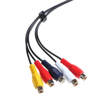 Load image into Gallery viewer, for Samsung 3.5+2.5 to 5RCA Double-head LCD TV AV Cable Component Signal Cable, 20cm 3.5+2.5 to 5RCA