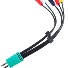 Load image into Gallery viewer, for Samsung 3.5+2.5 to 5RCA Double-head LCD TV AV Cable Component Signal Cable, 20cm 3.5+2.5 to 5RCA