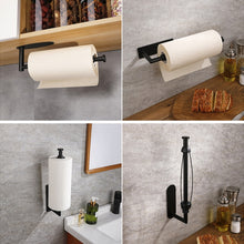 Load image into Gallery viewer, Stainless Steel Damping Effect Roll Paper Holder Paper Towel Bar, Style 1
