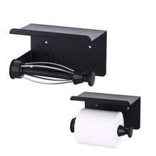 Load image into Gallery viewer, Stainless Steel Damping Paper Towel Holder Punch-free Roll Paper Storage Rack, Style 2