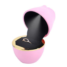 Load image into Gallery viewer, 017257 Rose Shape LED Spotlight Ring Necklace Storage Box without Jewelry, Spec:, 017257 Ring(White), 017257 Ring(Pink), 017257 Ring(Green), 017257 Pendant(Red), 017257 Pendant(Royal Blue), 017257 Pendant(White), 017257 Pendant(Pink)                   ...