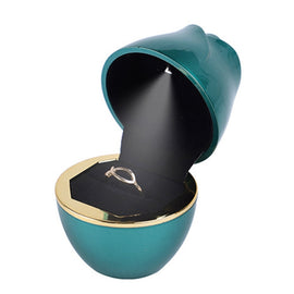 017257 Rose Shape LED Spotlight Ring Necklace Storage Box without Jewelry, Spec:, 017257 Ring(Green), 017257 Pendant(Red), 017257 Pendant(Royal Blue), 017257 Pendant(White), 017257 Pendant(Pink), 017257 Pendant(Green), 017257 Ring(Red)                 ...