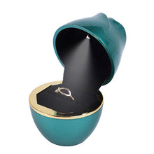 Load image into Gallery viewer, 017257 Rose Shape LED Spotlight Ring Necklace Storage Box without Jewelry, Spec:, 017257 Ring(White), 017257 Ring(Pink), 017257 Ring(Green), 017257 Pendant(Red), 017257 Pendant(Royal Blue), 017257 Pendant(White), 017257 Pendant(Pink)                   ...